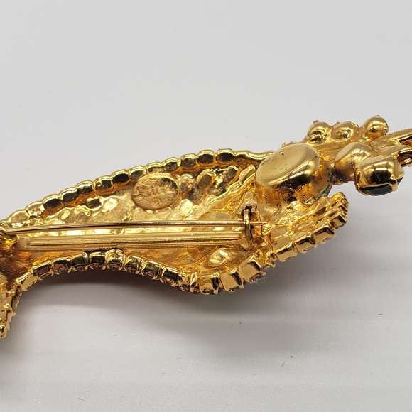 Bauer Cornucopia autumnal colored brooch, vintage - Picture 3 of 11